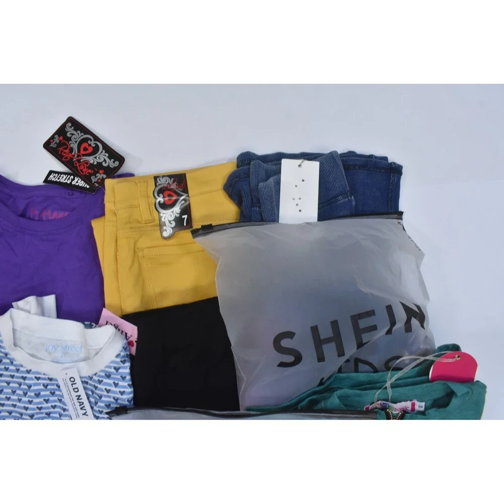 Wholesale Bulk Lot Of 14 Girls Size Small 6/7 Mixed Season Tops Bottoms Dresses